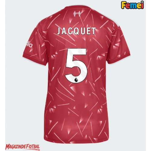 Liverpool Jeremy Jacquet #5 Tricou Fotbal Replică 2026-27 Femei Acasa Liverpool Jeremy Jacquet #5 Tricou Fotbal Replică 2026-27 Femei Acasa